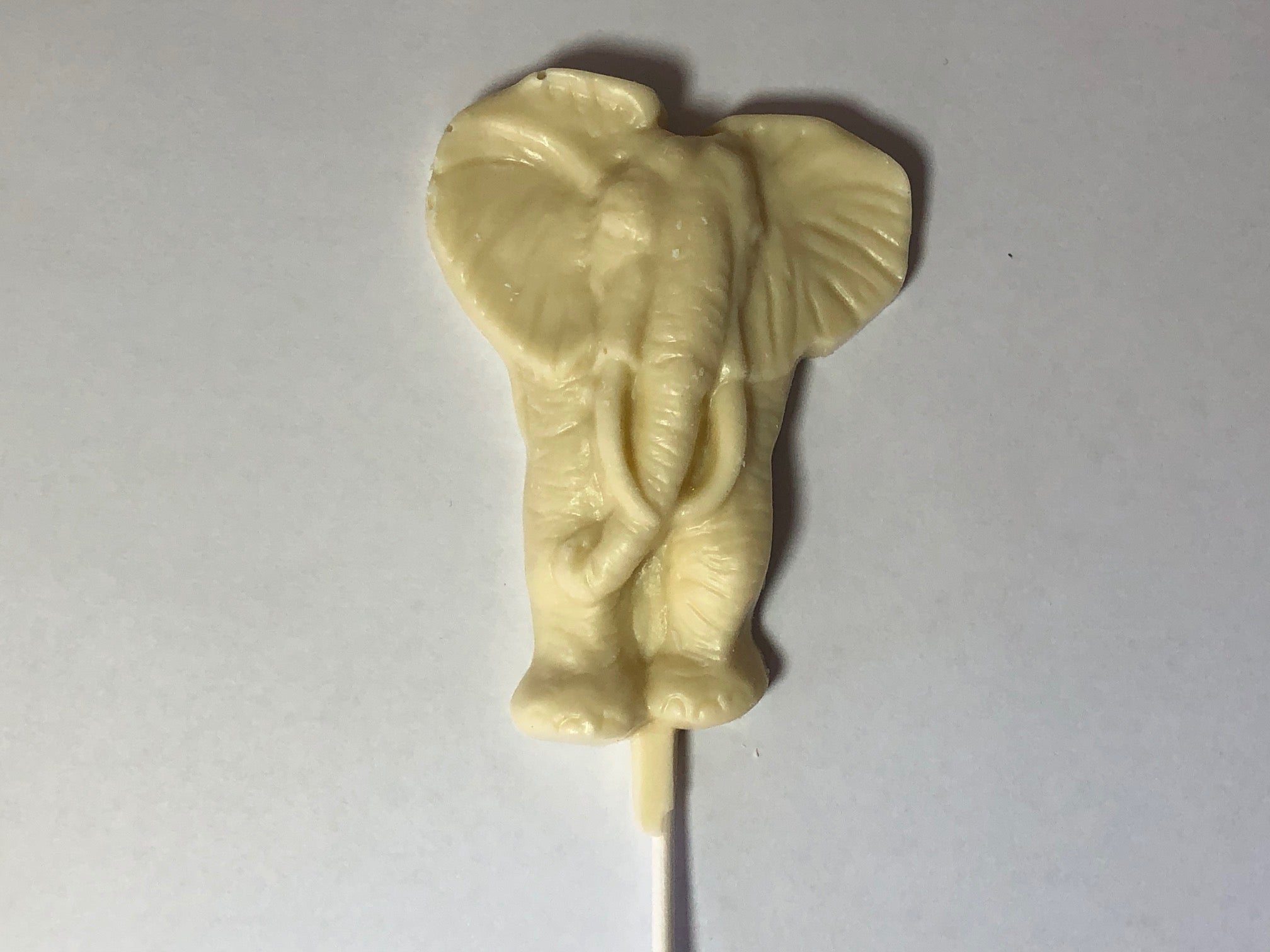 White Chocolate Elephant Pop – Granite State Candy Shoppe