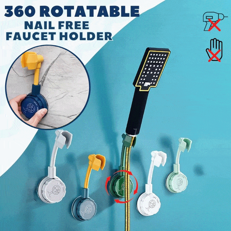 360 Rotatable Nail Free Faucet Holder NeonStellar 