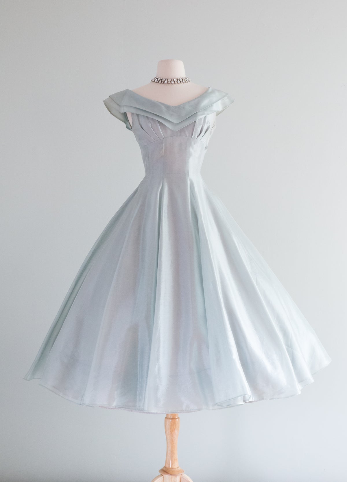 1950's Mirror Mirror Silk Organza Party Dress / XS – Xtabay Vintage