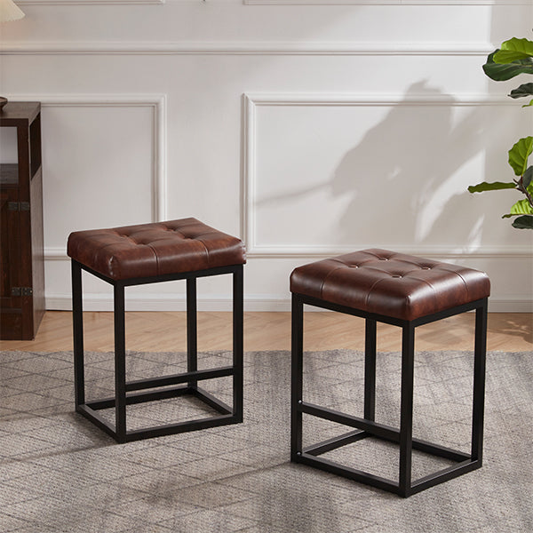 24 inches faux leather counter stools