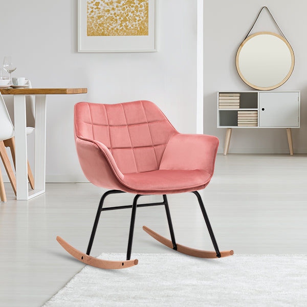 duhome pink rocking chairs