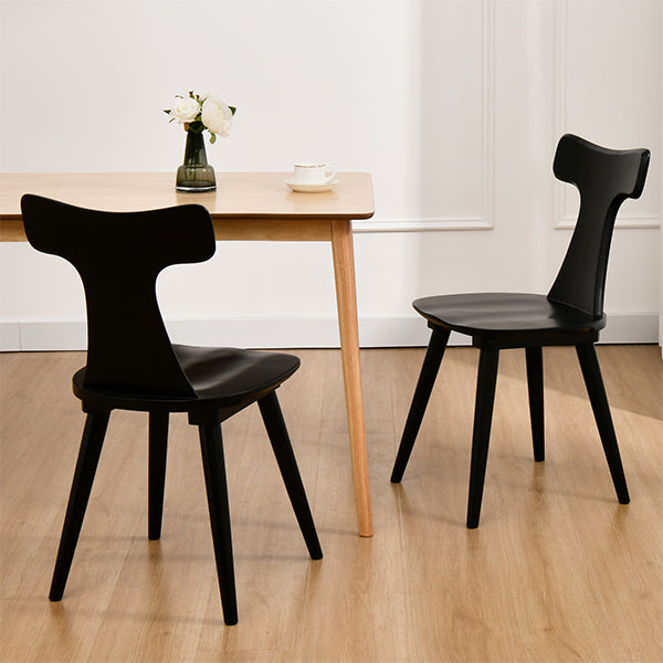 t back wooden dining room chairs for 4