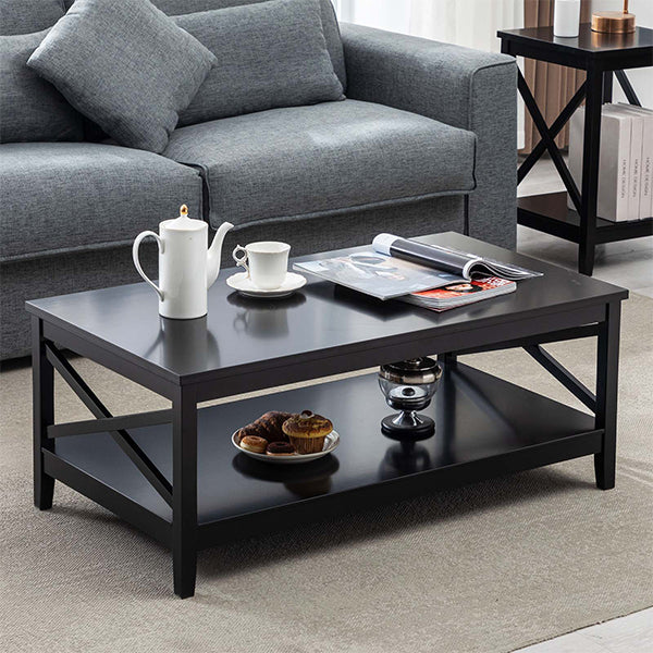 wood rectangular coffee table