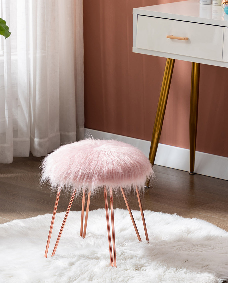 dressing table fluffy stool