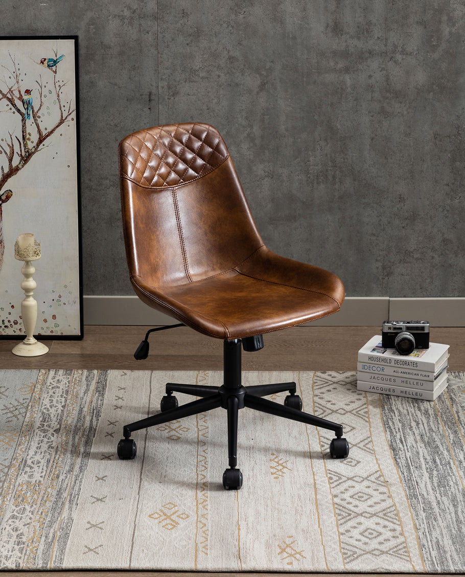 black and brown office chair