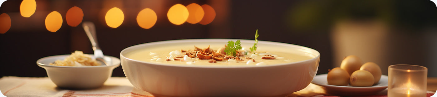 Parsnip and Pear Soup with Cardamom Cream