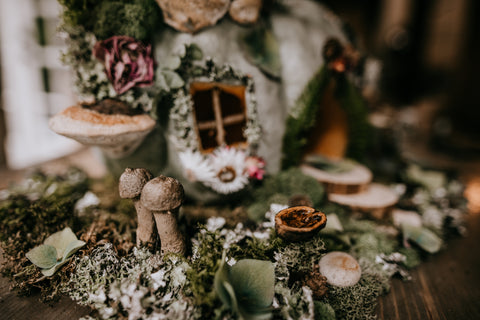 pumpkin fairy house cottage diy children craft natural crafts cedar house living jessie b. photography