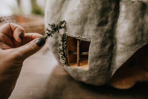 fairy pumpkin cottage house diy craft cedar house living farm jarrahdale jessie b photography natural crafts