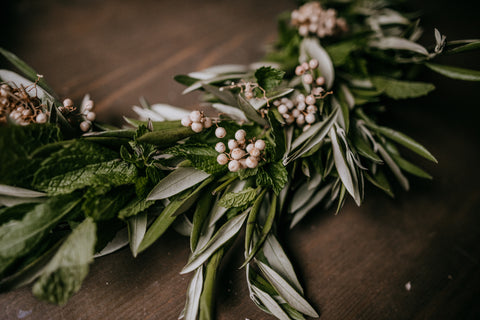 snowberries olive branches wreath