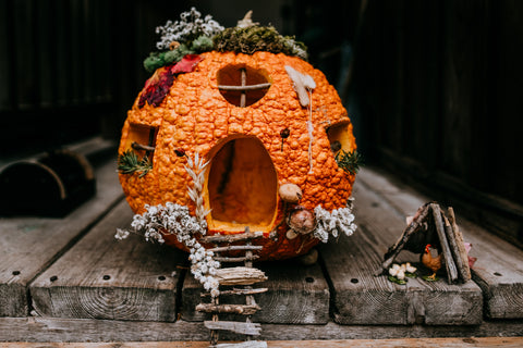 pumpkin fairy cottage house cedar house living jessie b photography