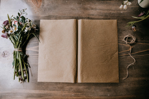 bouquet wrap tie fold tutorial