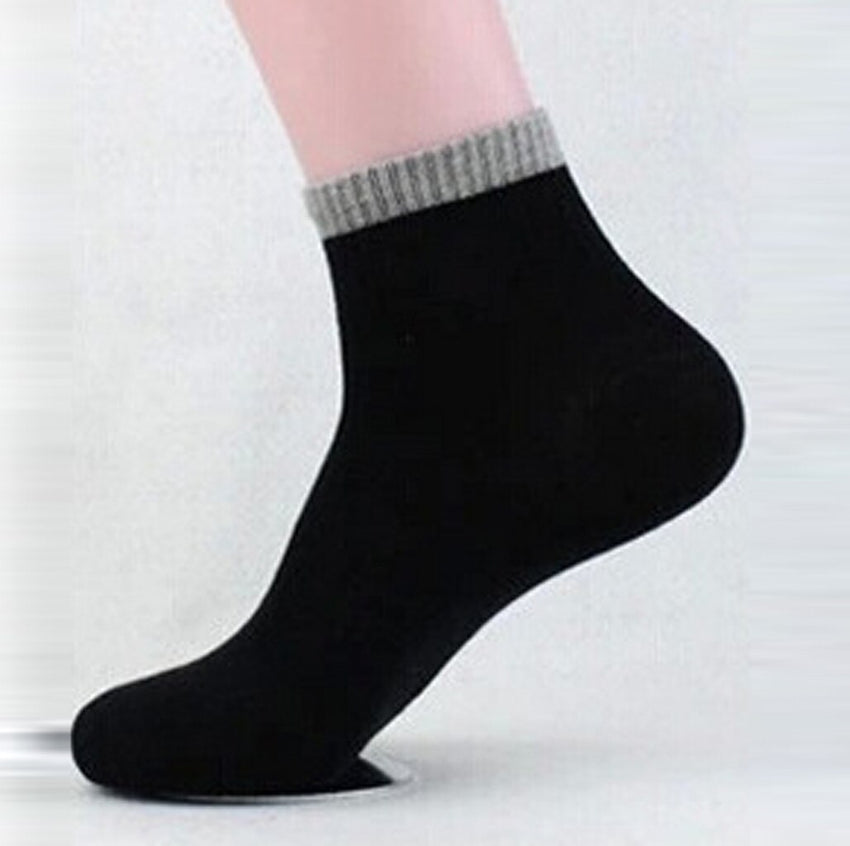 1Pair Mens Non Elastic 100% Pure Cotton Socks Comfort – sumbwear