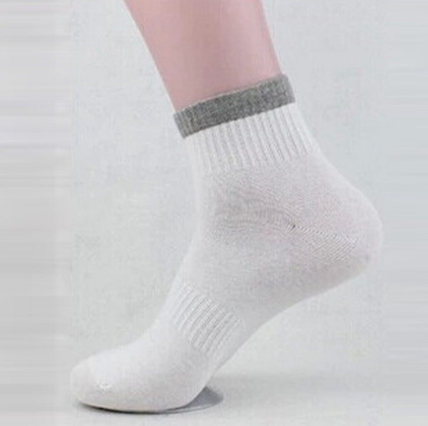 1Pair Mens Non Elastic 100% Pure Cotton Socks Comfort – sumbwear