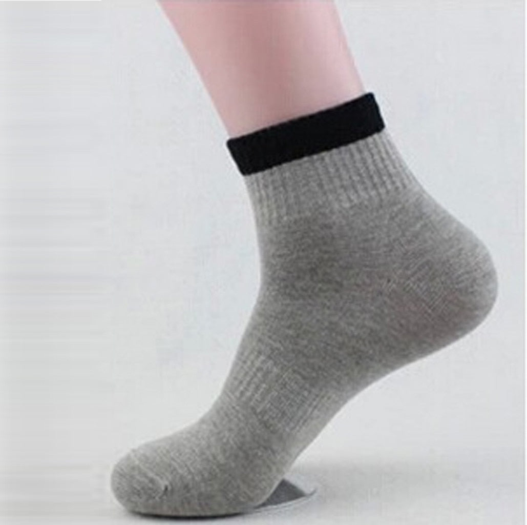 1Pair Mens Non Elastic 100% Pure Cotton Socks Comfort – sumbwear