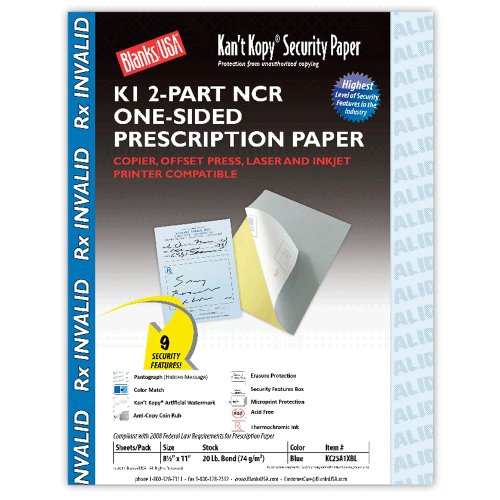  Blumberg's Security Paper (Light Blue, 100 sheets) : Office  Products