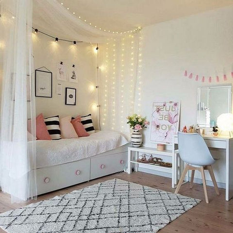 Bedroom with Fairy Lights | Fairy Lights Diaries – Fairy Lights Tree