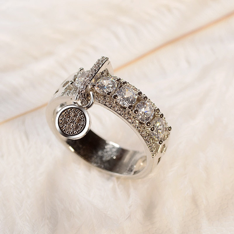 valentine silver ring