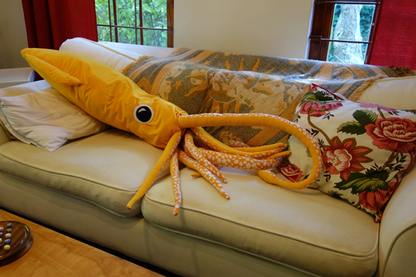 8 foot squid pillow