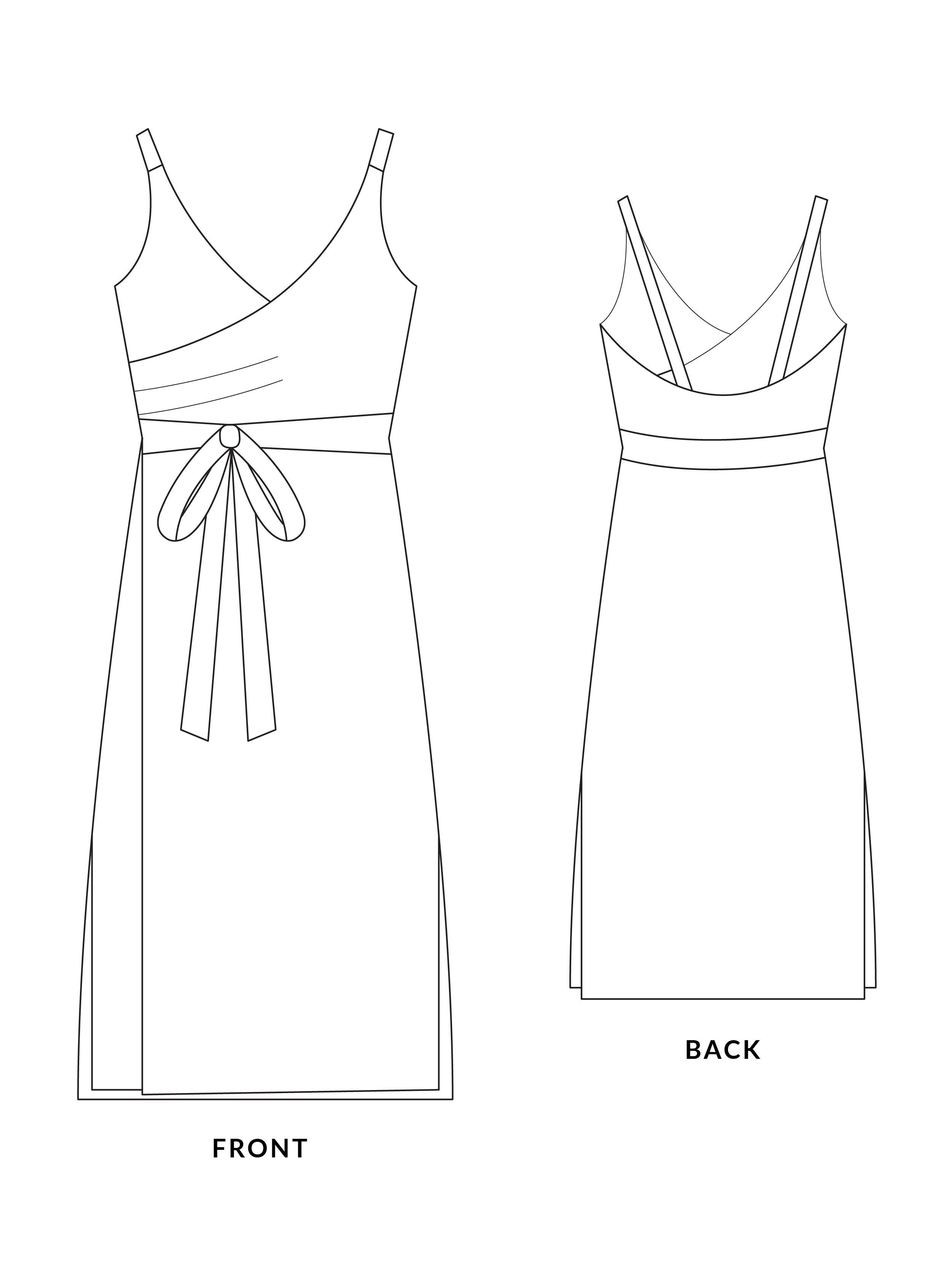 sparrow wrap dress