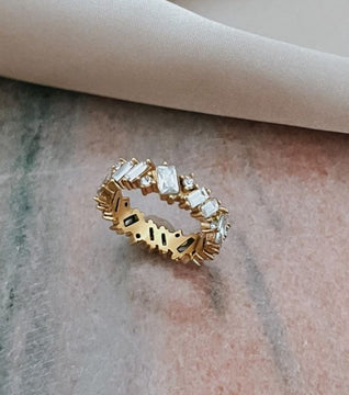 Rosie Crystal Gold Ring