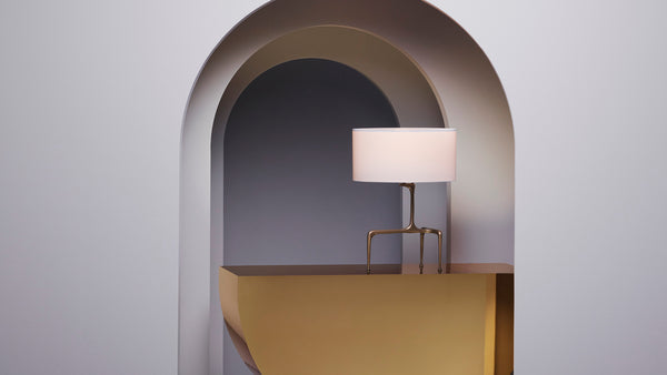 sculptural table light