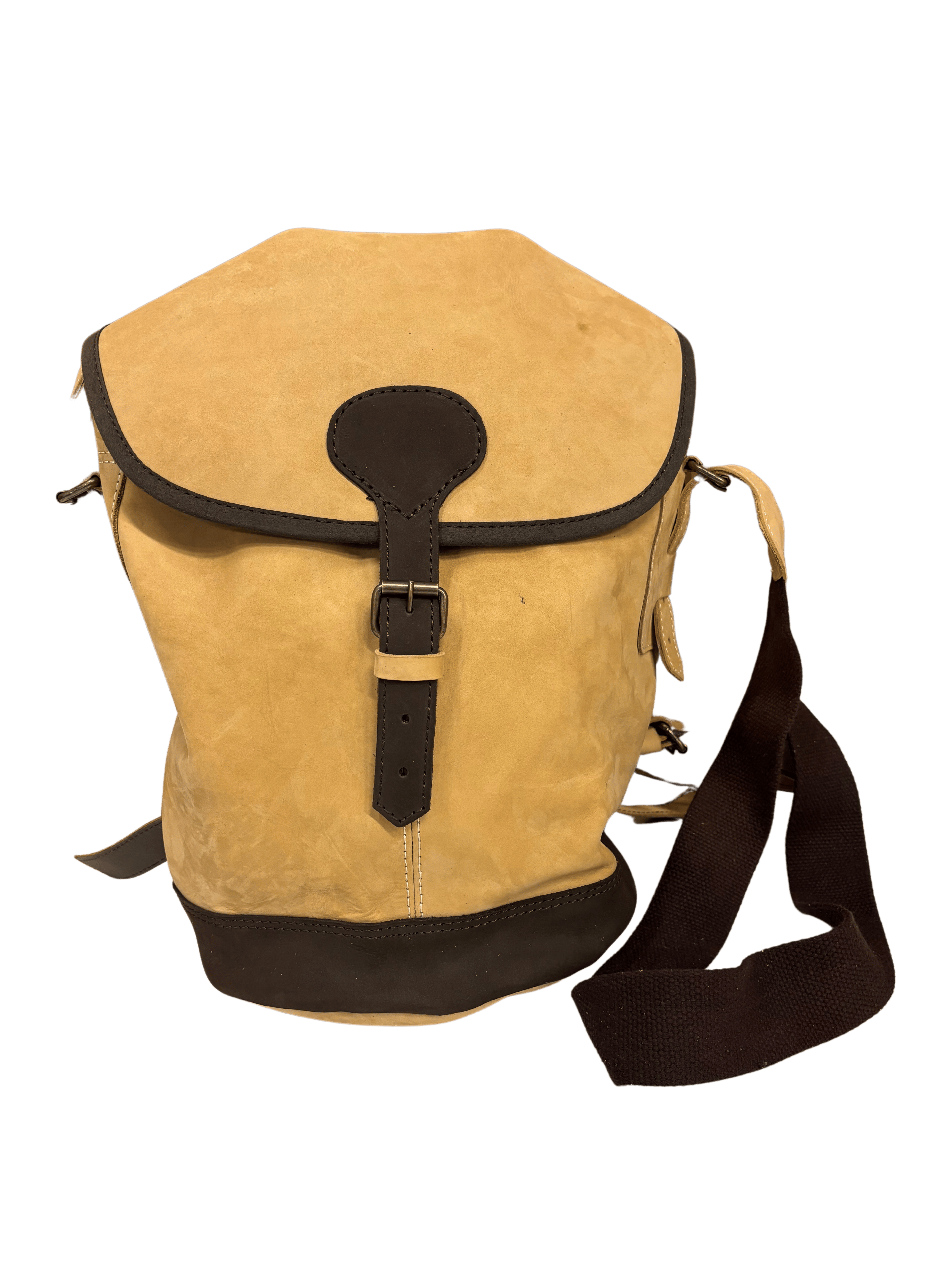 Nubuck leather backpack