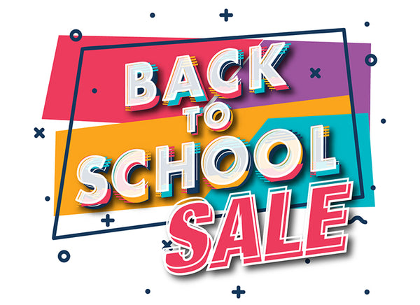 back to school sale banner