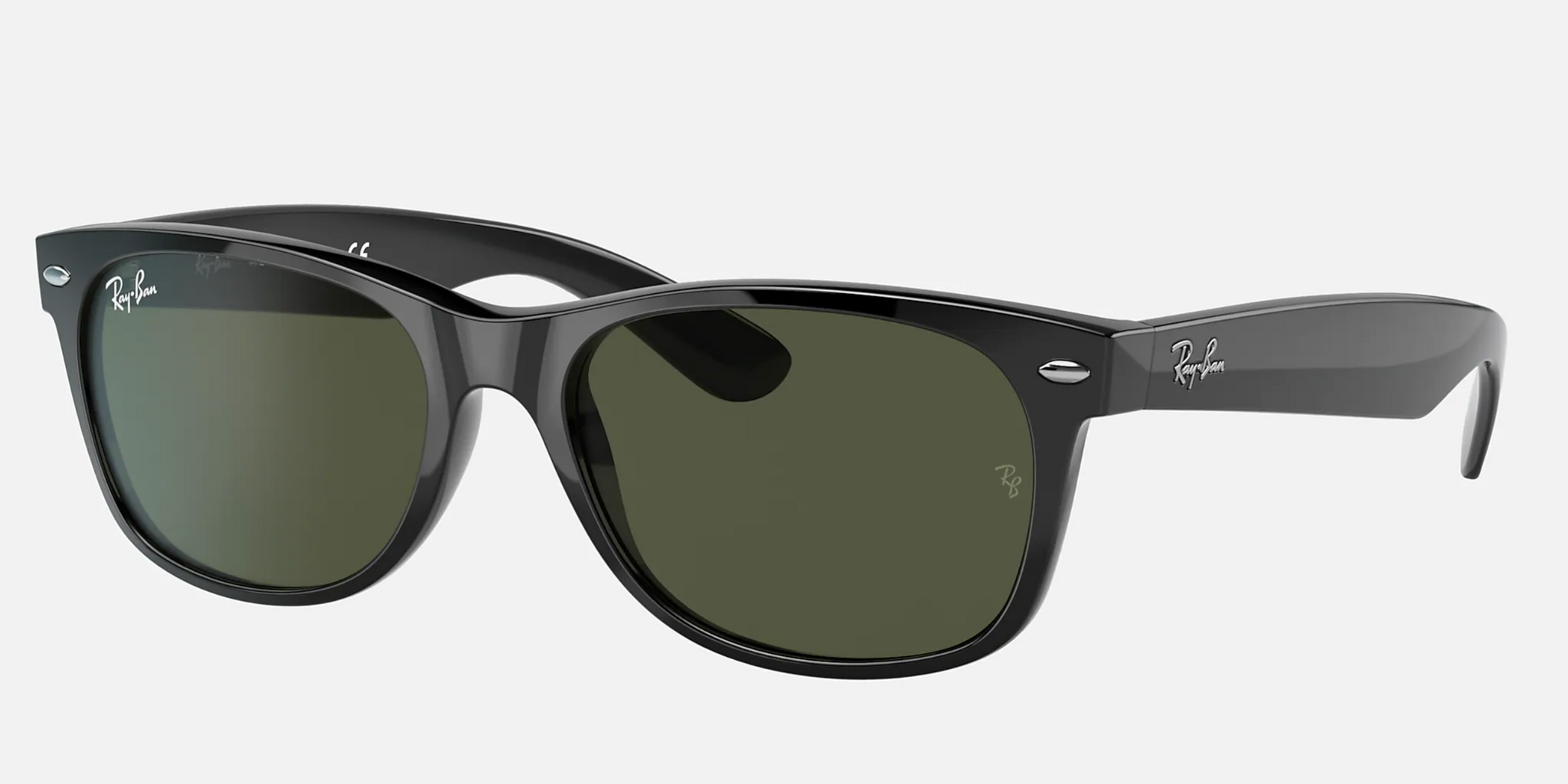 Stemmen Verouderd Reis Ray-Ban New Wayfarer Black Classic Sunglasses RB2132 - Flight Sunglasses