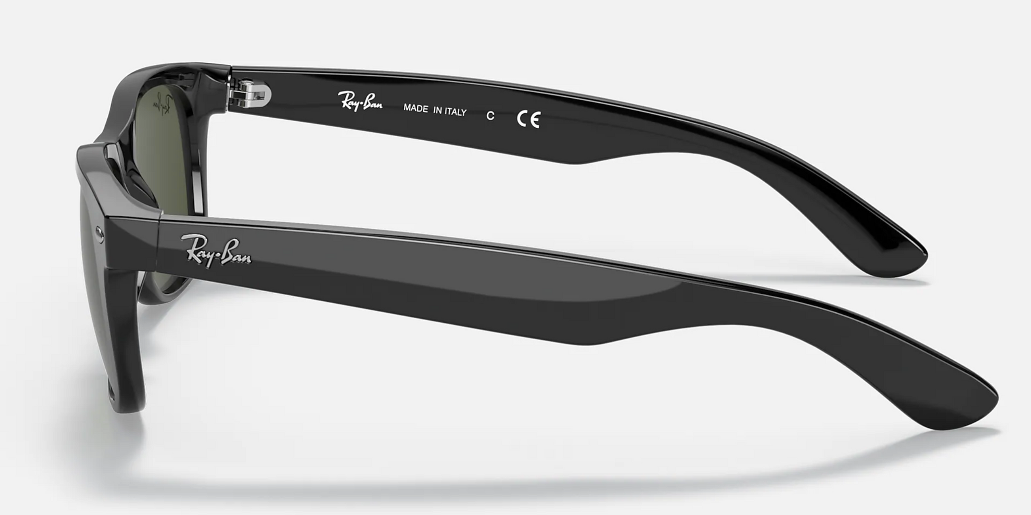 Ray-Ban New Wayfarer Black Classic Sunglasses RB2132 - Flight Sunglasses