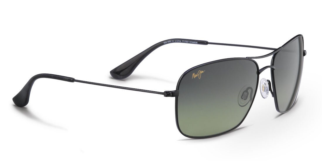 Maui Jim Wiki Wiki 246 Sunglasses Gloss Black with Polarized Maui HT Lens