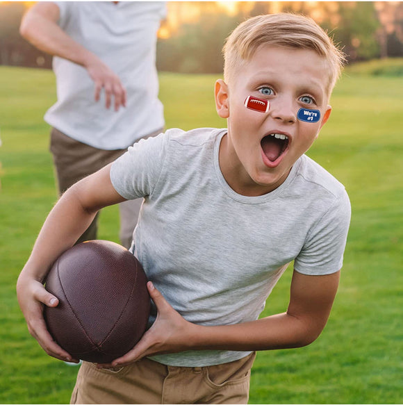 Kids Football Face Stickers