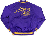 Big Boy Alcorn State Braves S5 Light Weight Mens Baseball Jacket [Purple]