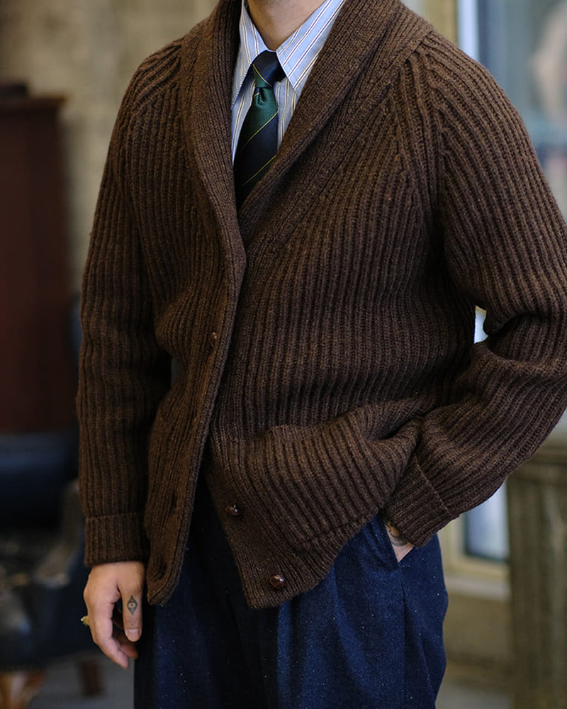 AURALEE 22AW 完売品SHETLAND WOOL CARDIGAN 最低価格 euro.com.br