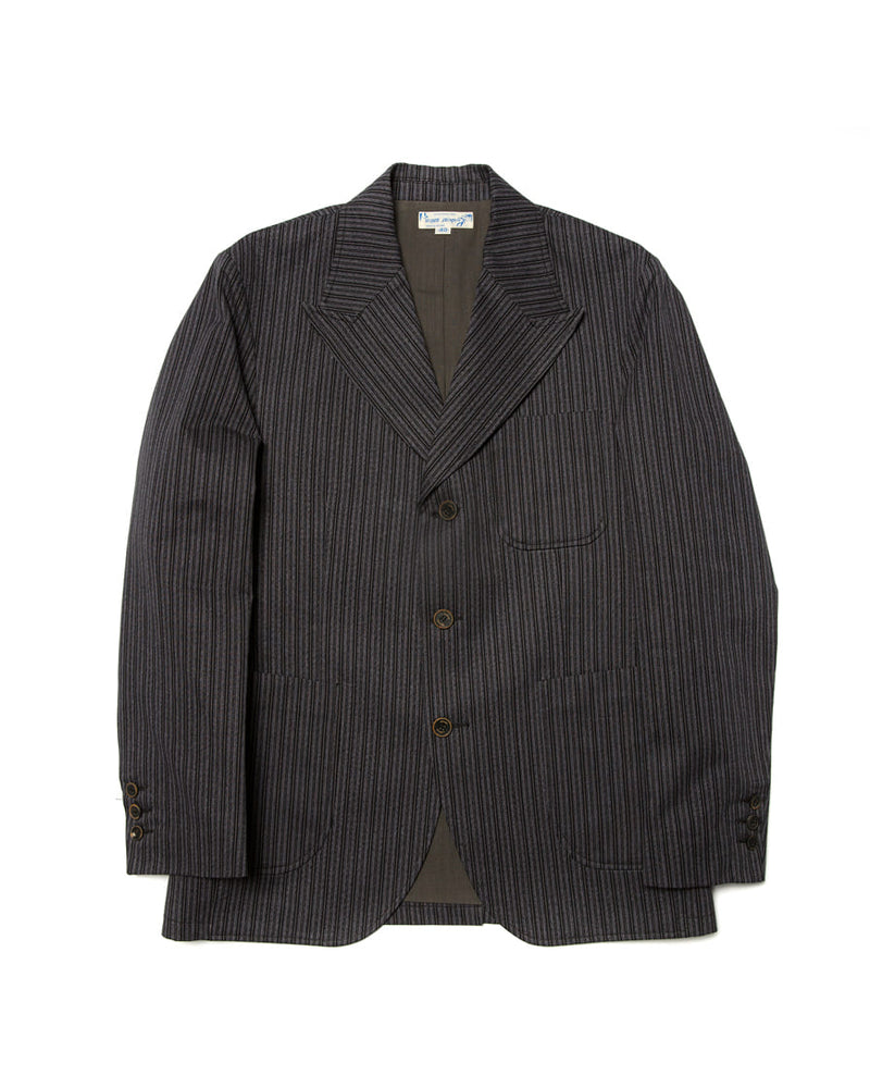 Twist Twill Peaked Lapel Suit Jacket Black – Labour Union Clothing ...