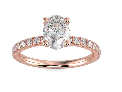 Pink/Rose Gold Engagement Ring