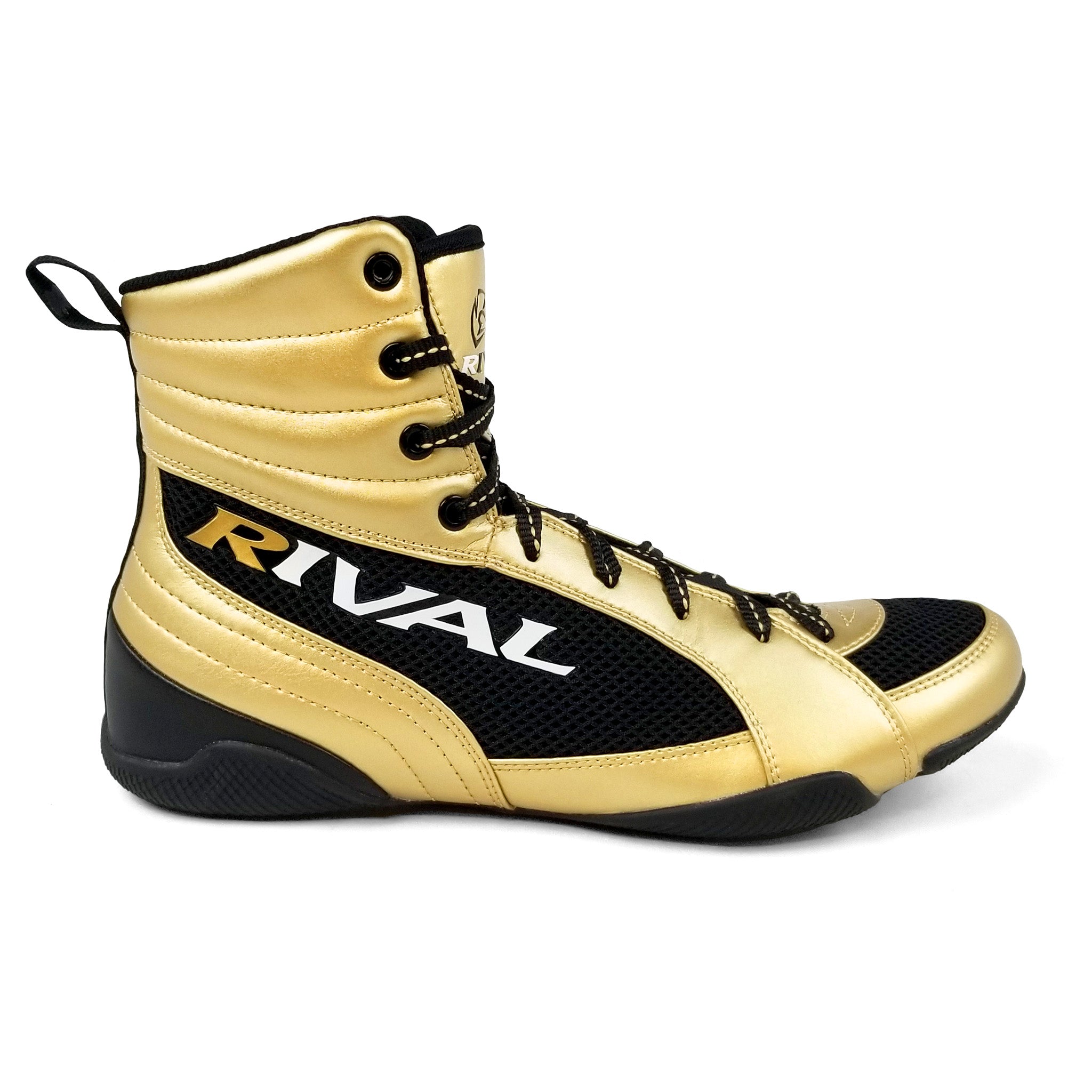 boxing boots black and gold