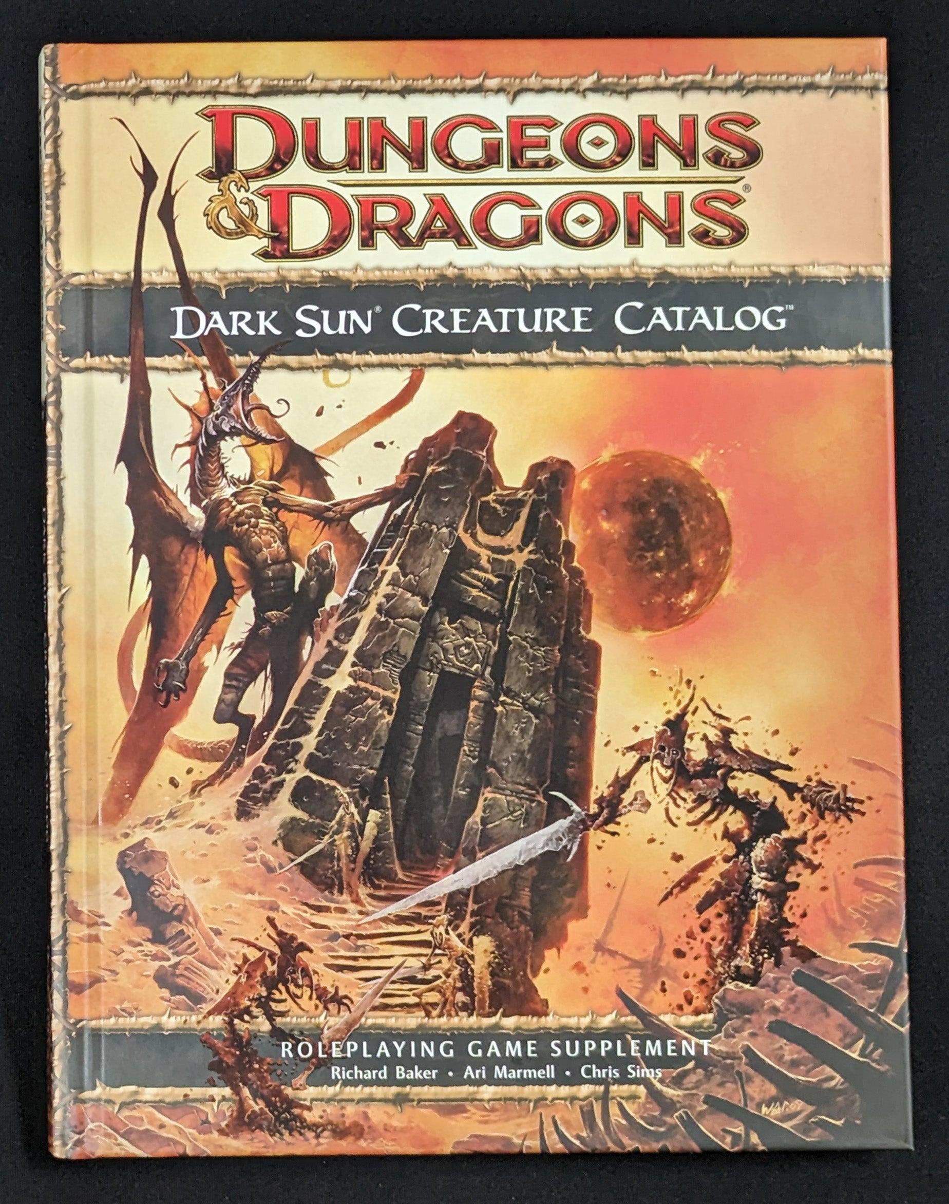 D&D 4E Dark Sun Creature Catalog HC Dungeons & Dragons WOC 25388