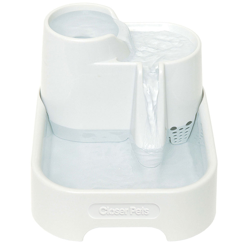 Image of Closer Pets Three-level Two-litre Pet Fountain (CP 335) - White