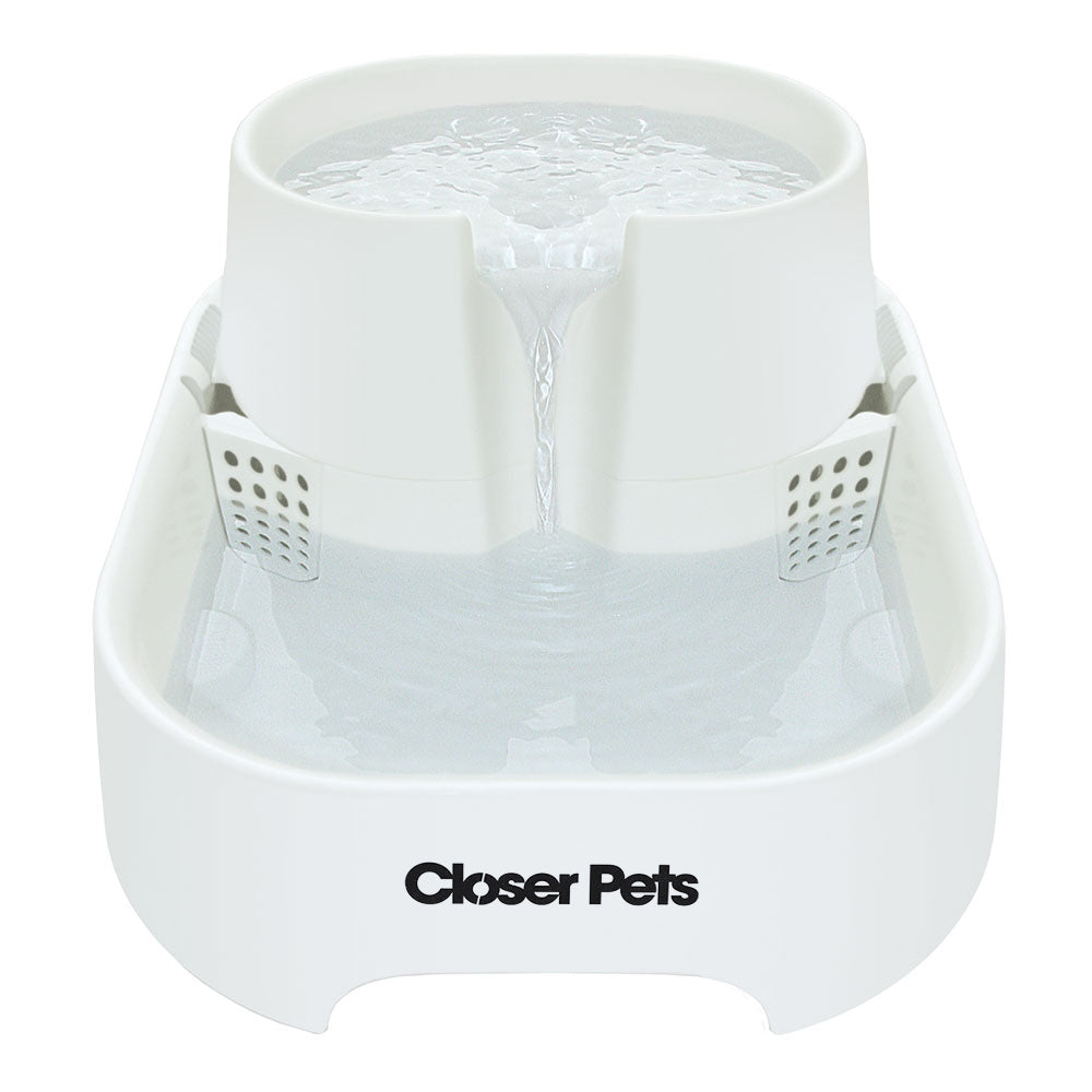 Image of Closer Pets Large Two-level Six-litre Pet Fountain – White (CP 385)