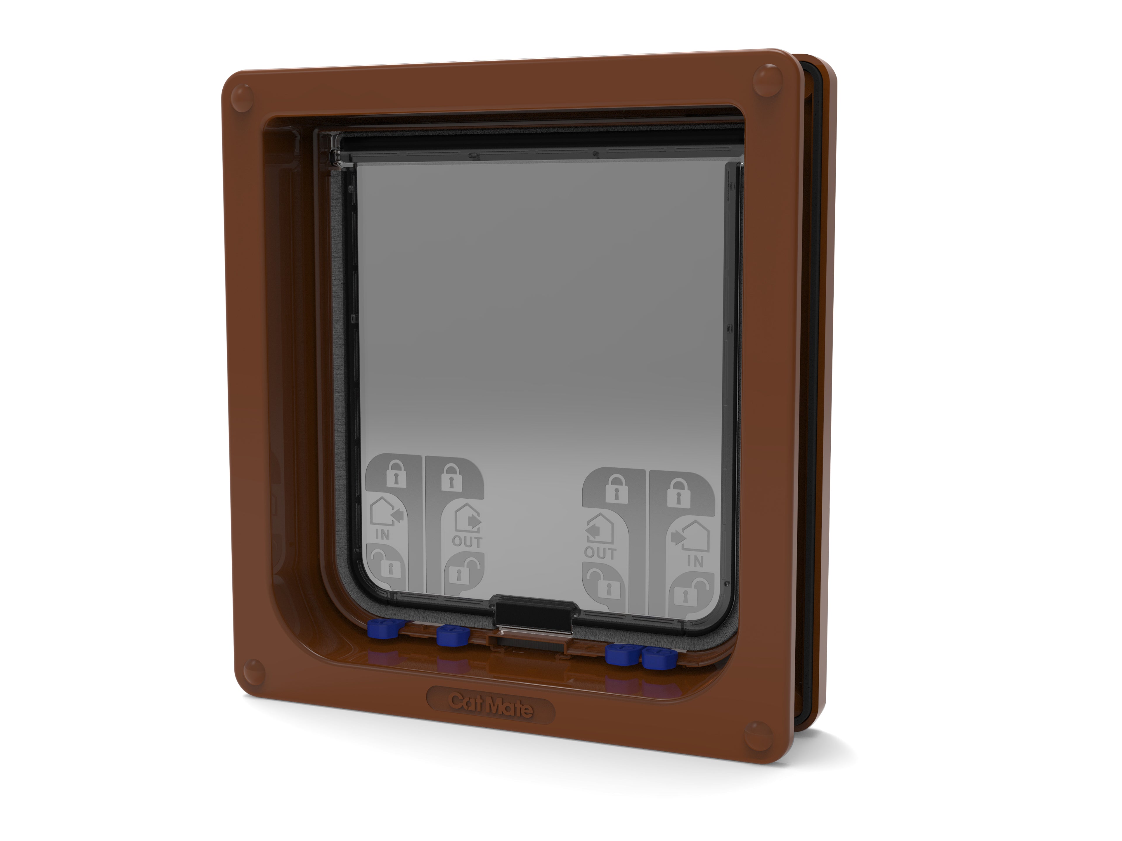 Image of Cat Mate Large Cat Flap – Brown (221B) - Brown