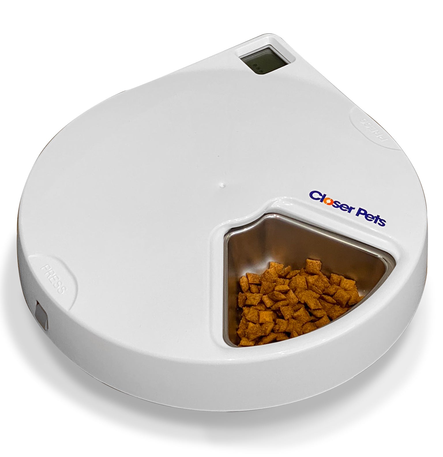 Image of Closer Pets Five-Meal Automatic Pet Feeder with Stainless Steel Bowl Inserts (C500)