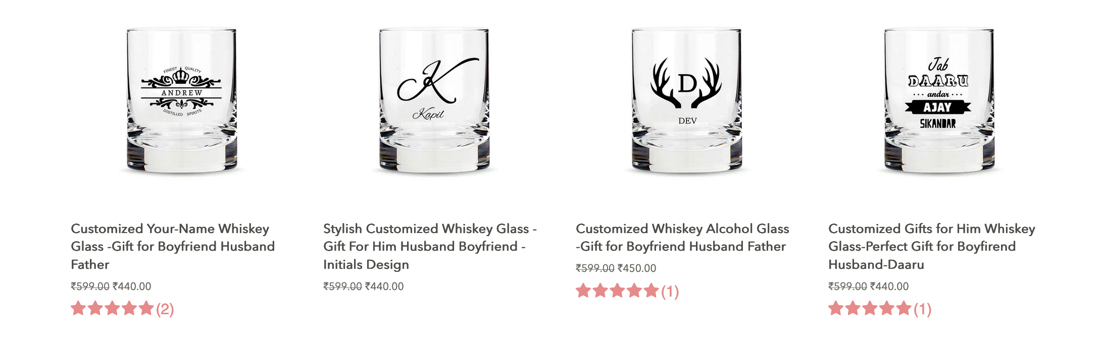 Custom Whiskey Glasses