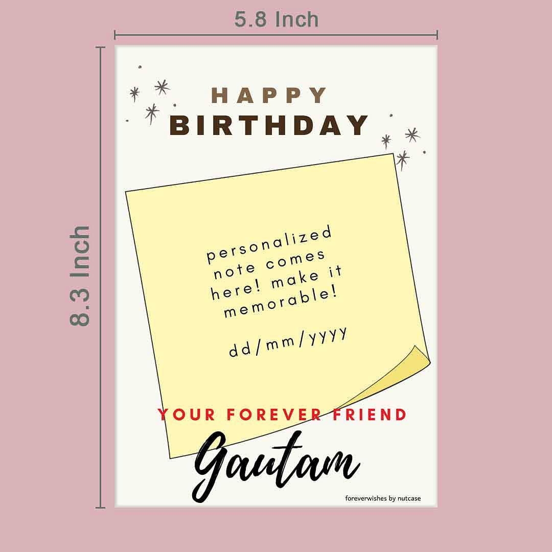 Shop Personalised Best Friend Birthday Cards Online India – Nutcase