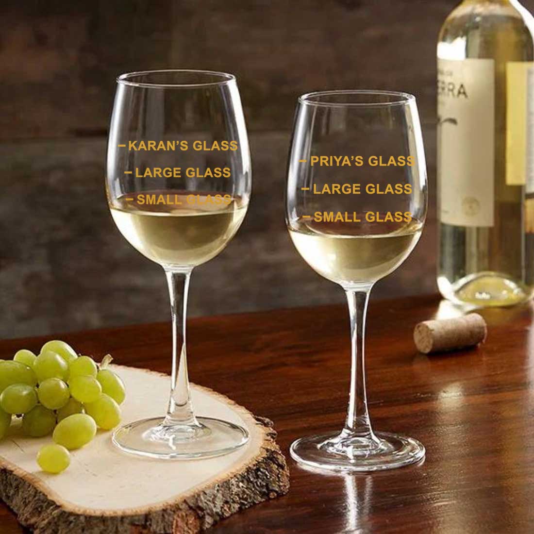 Personalized Mr And Mrs Love Wine Glass & Beer Mug by Giftsmate