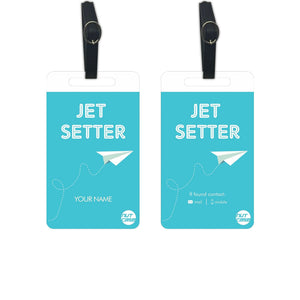 Custom-made Unique Luggage Tag - Add your Name - Set of 2