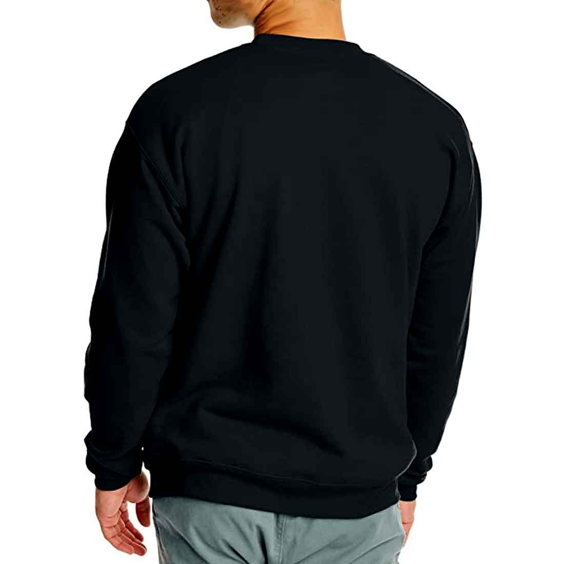 Plain clearance black sweatshirt