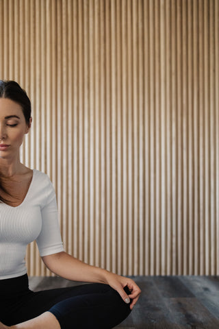 woman meditating