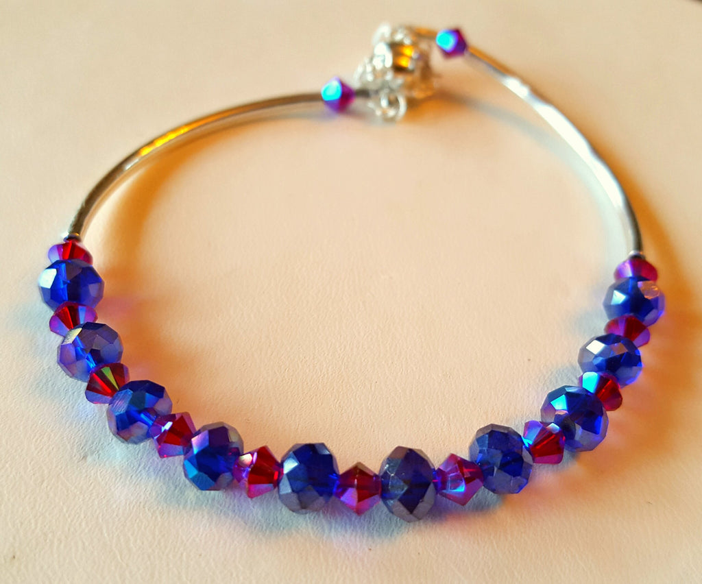 royal blue crystal bracelet