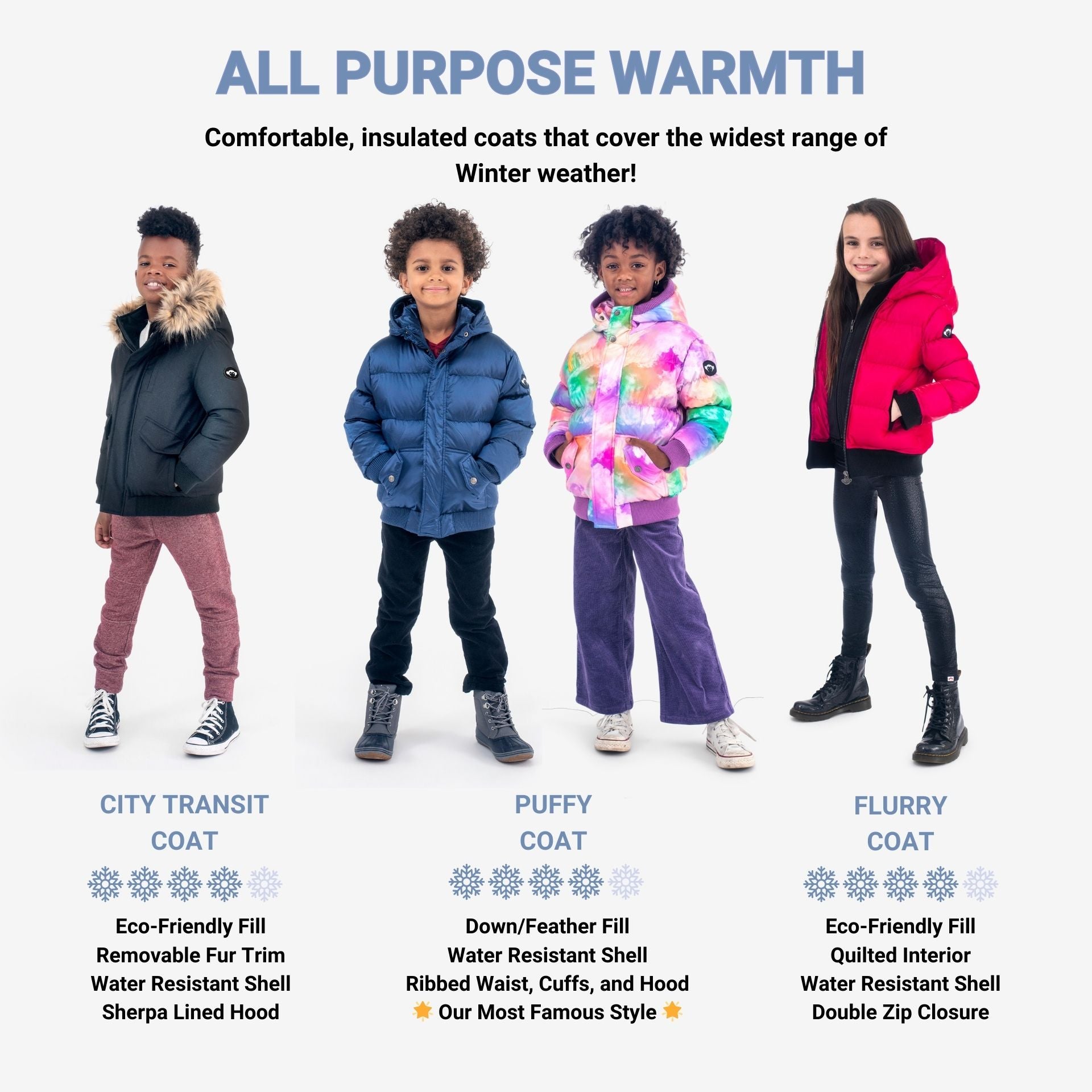 warm jackets for boys and girls