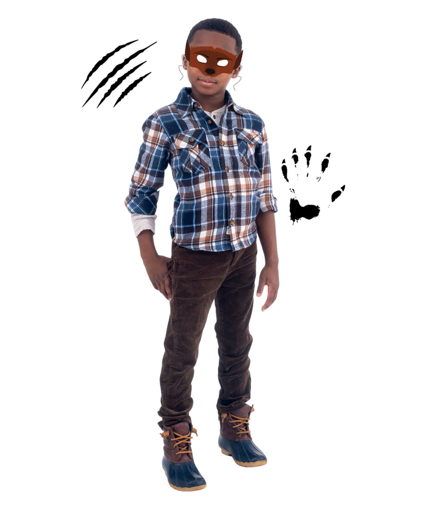 DIY Sustainable Werewolf Boys Costume for Kids